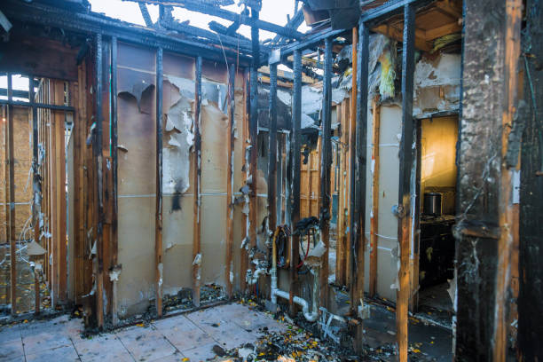 Professional Emergency Fire Cleanup technician working in Spring, TX